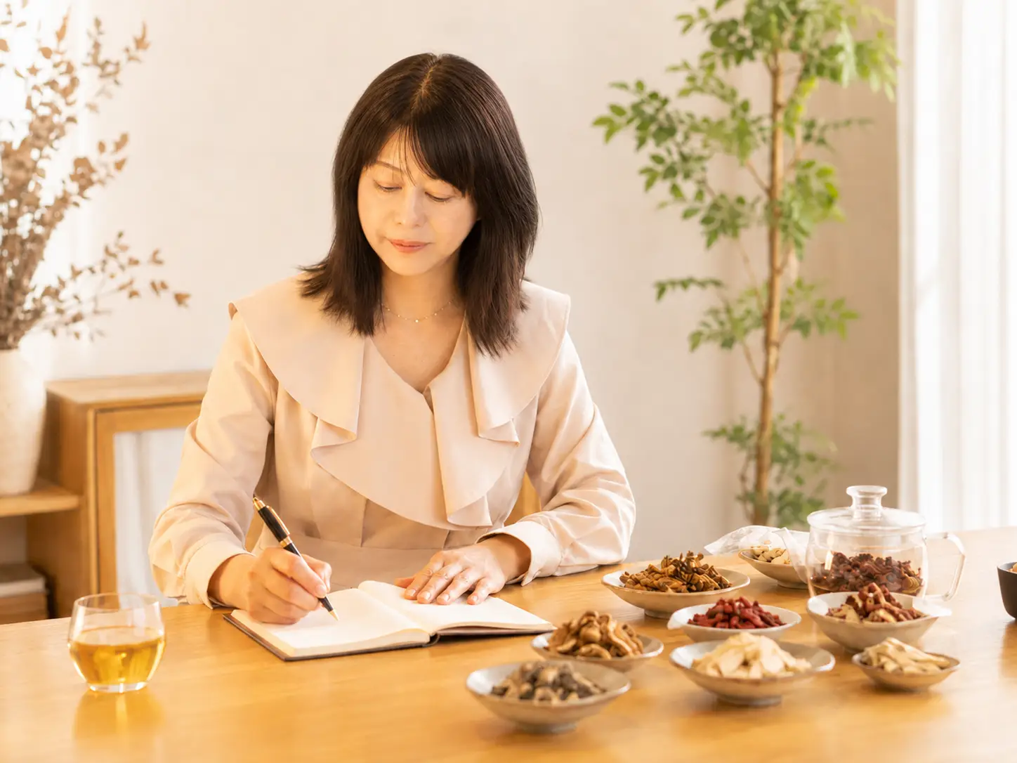暮らしの中で自分を見つめ直す様子